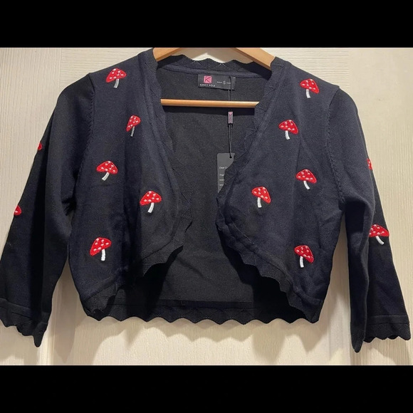 Kancy Cole Sweaters - 🎉🎉🎉HOST-PICK🎉🎉🎉MUSHROOM Crop Cardigan, Multiple Sizes, NWT